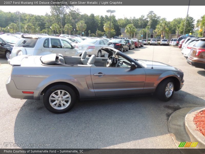 Satin Silver Metallic / Light Graphite 2007 Ford Mustang V6 Deluxe Convertible