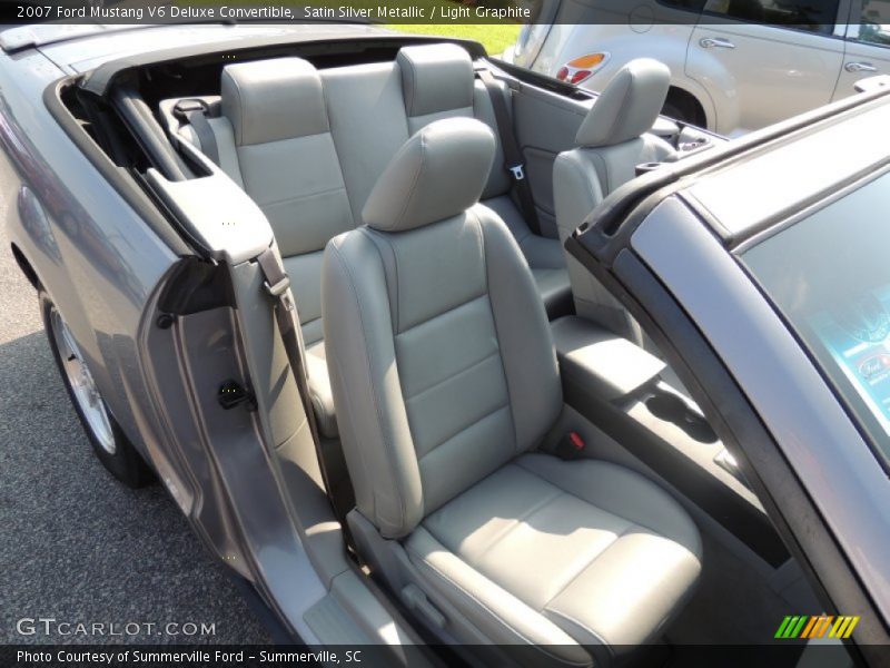 Satin Silver Metallic / Light Graphite 2007 Ford Mustang V6 Deluxe Convertible