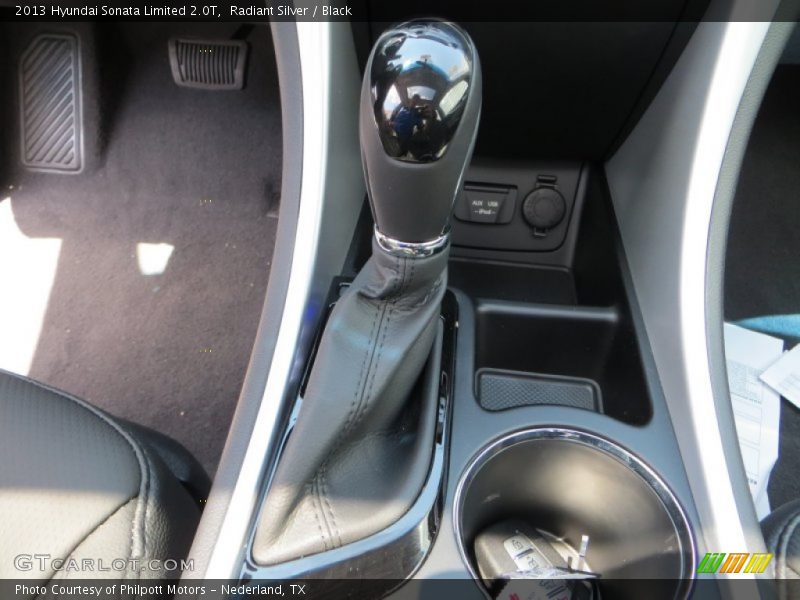 Radiant Silver / Black 2013 Hyundai Sonata Limited 2.0T