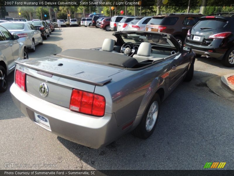 Satin Silver Metallic / Light Graphite 2007 Ford Mustang V6 Deluxe Convertible