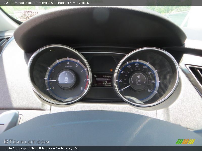 Radiant Silver / Black 2013 Hyundai Sonata Limited 2.0T