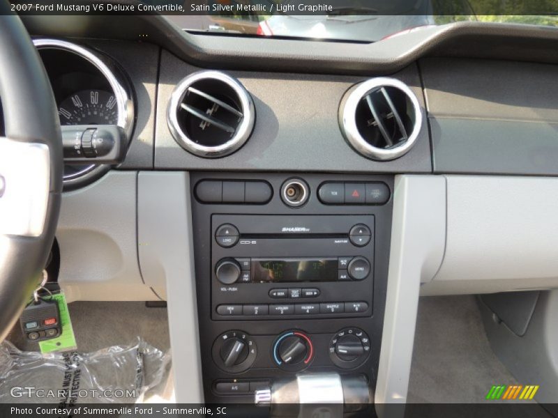 Satin Silver Metallic / Light Graphite 2007 Ford Mustang V6 Deluxe Convertible