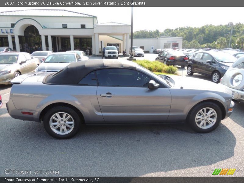 Satin Silver Metallic / Light Graphite 2007 Ford Mustang V6 Deluxe Convertible