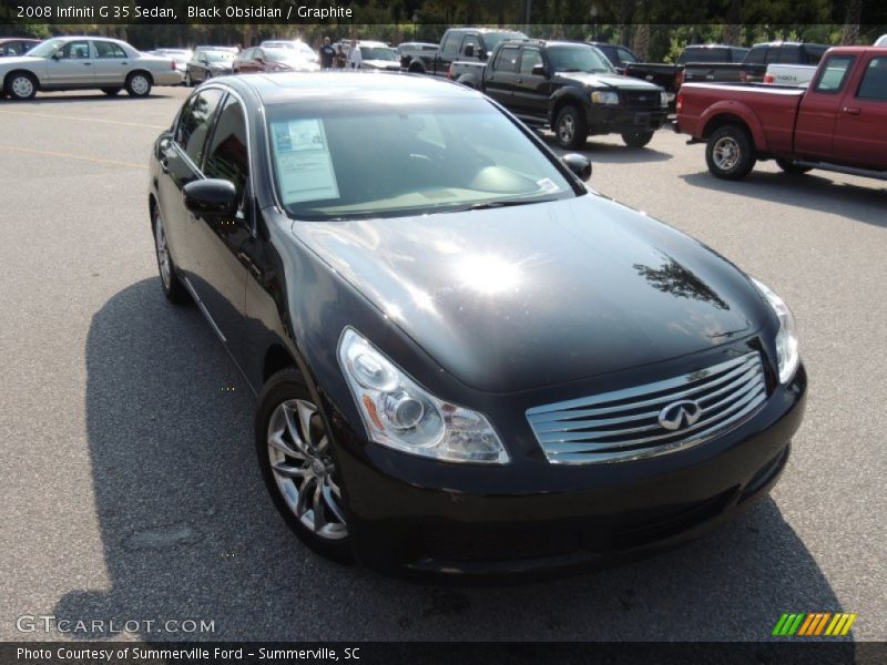 Black Obsidian / Graphite 2008 Infiniti G 35 Sedan