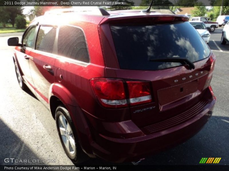 Deep Cherry Red Crystal Pearl / Black 2011 Dodge Journey Mainstreet