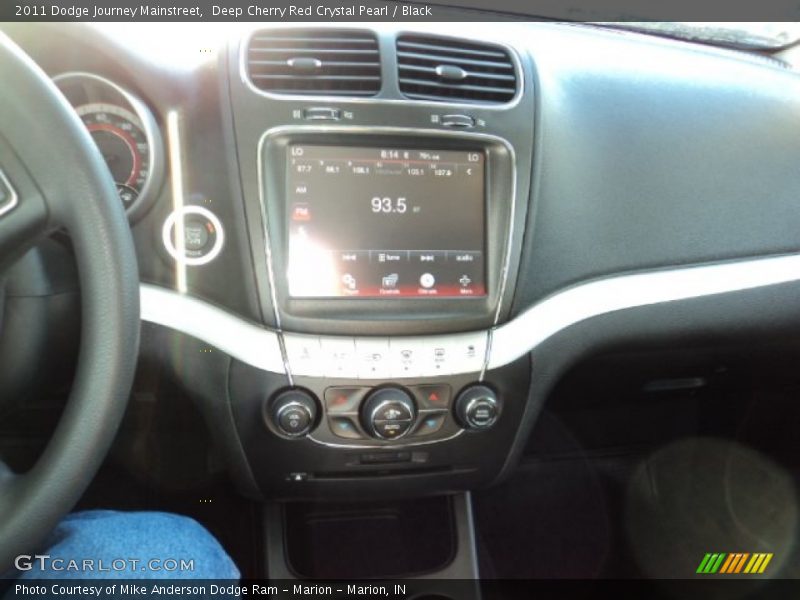 Deep Cherry Red Crystal Pearl / Black 2011 Dodge Journey Mainstreet