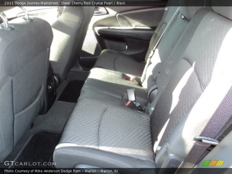 Deep Cherry Red Crystal Pearl / Black 2011 Dodge Journey Mainstreet