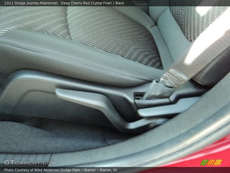 Deep Cherry Red Crystal Pearl / Black 2011 Dodge Journey Mainstreet