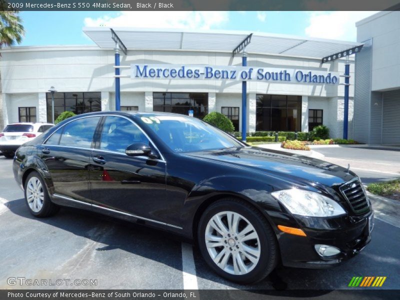 Black / Black 2009 Mercedes-Benz S 550 4Matic Sedan