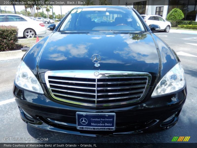 Black / Black 2009 Mercedes-Benz S 550 4Matic Sedan