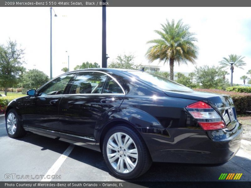 Black / Black 2009 Mercedes-Benz S 550 4Matic Sedan