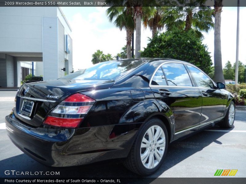 Black / Black 2009 Mercedes-Benz S 550 4Matic Sedan