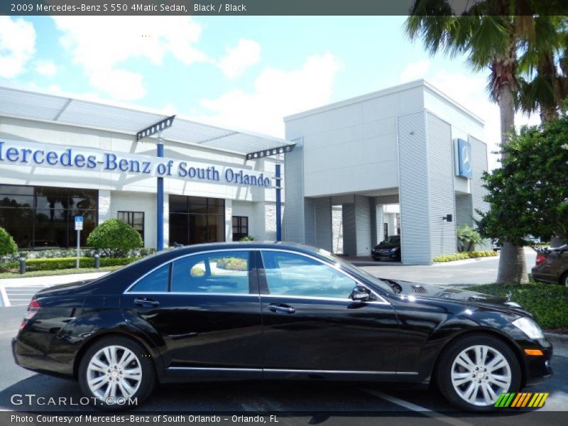 Black / Black 2009 Mercedes-Benz S 550 4Matic Sedan