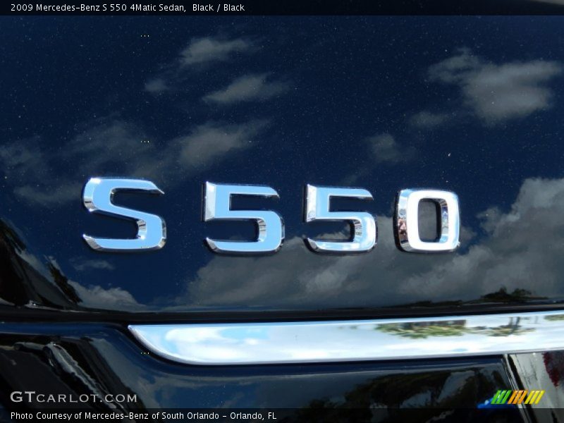 Black / Black 2009 Mercedes-Benz S 550 4Matic Sedan