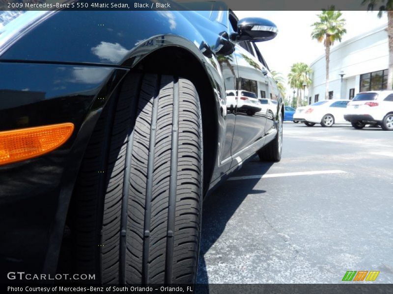 Black / Black 2009 Mercedes-Benz S 550 4Matic Sedan