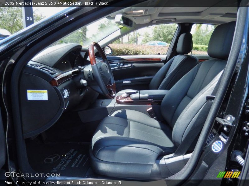 Black / Black 2009 Mercedes-Benz S 550 4Matic Sedan