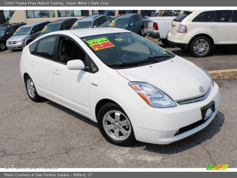 Super White / Dark Gray 2009 Toyota Prius Hybrid Touring