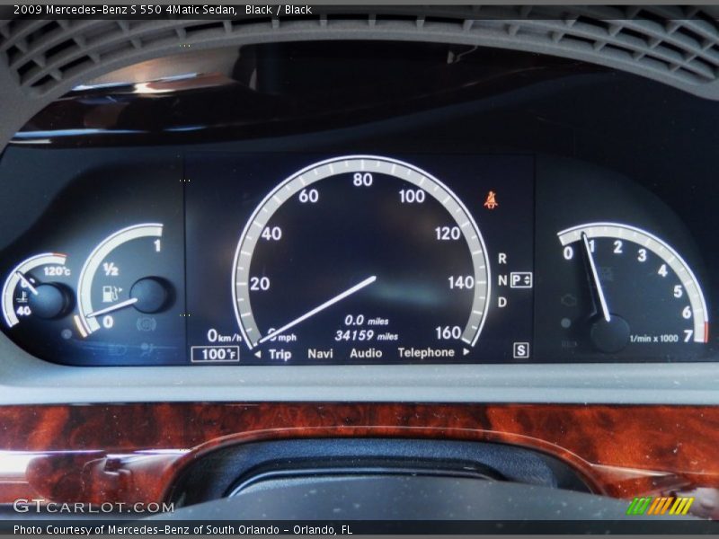 Black / Black 2009 Mercedes-Benz S 550 4Matic Sedan