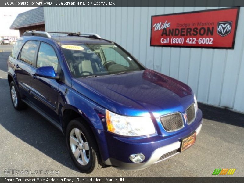 Blue Streak Metallic / Ebony Black 2006 Pontiac Torrent AWD
