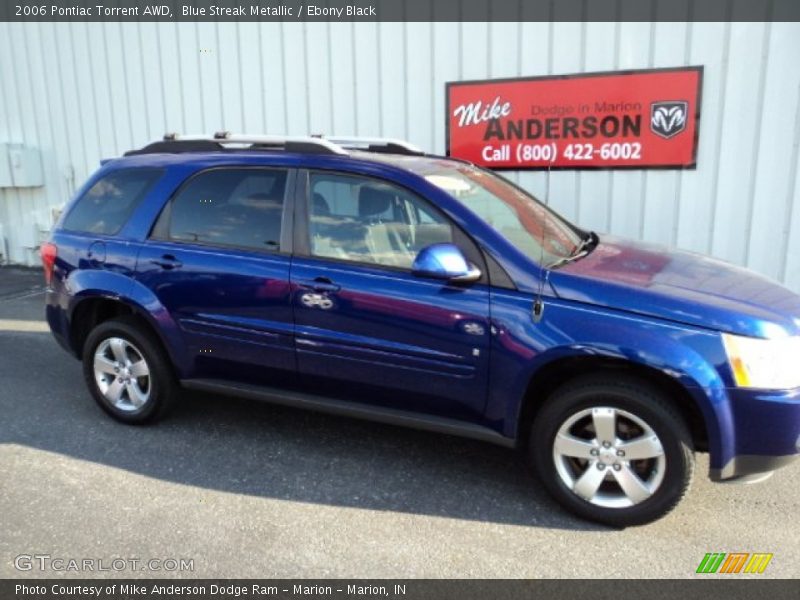 Blue Streak Metallic / Ebony Black 2006 Pontiac Torrent AWD