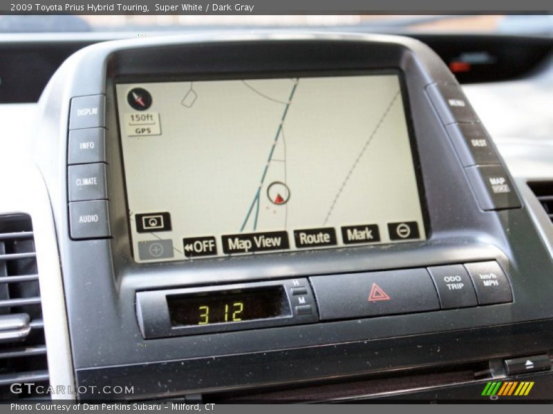 Super White / Dark Gray 2009 Toyota Prius Hybrid Touring