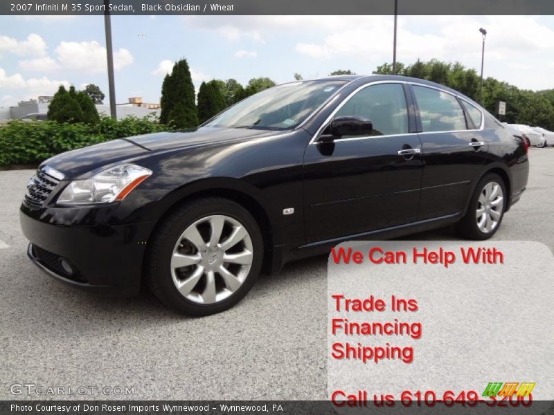 Black Obsidian / Wheat 2007 Infiniti M 35 Sport Sedan