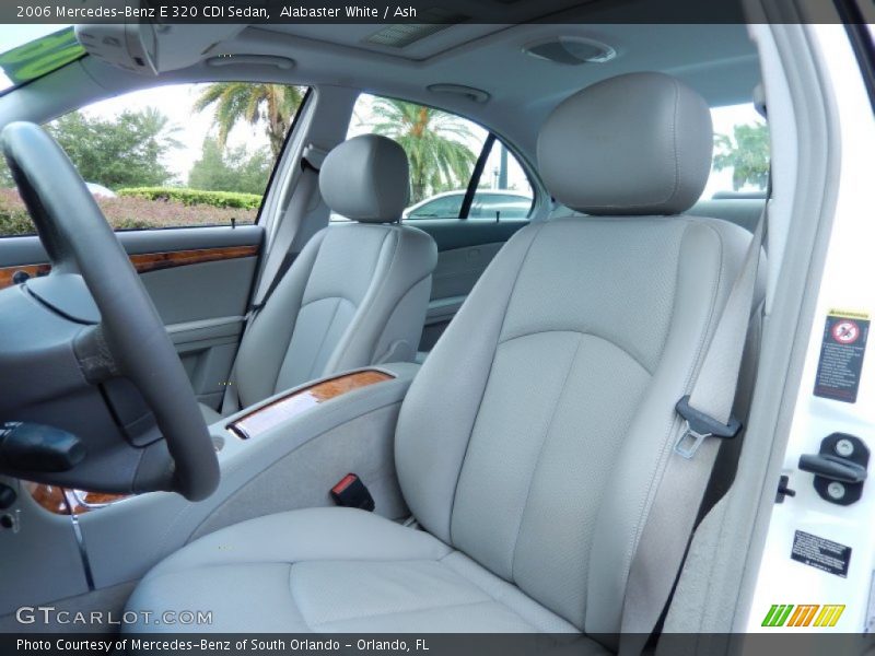 Front Seat of 2006 E 320 CDI Sedan