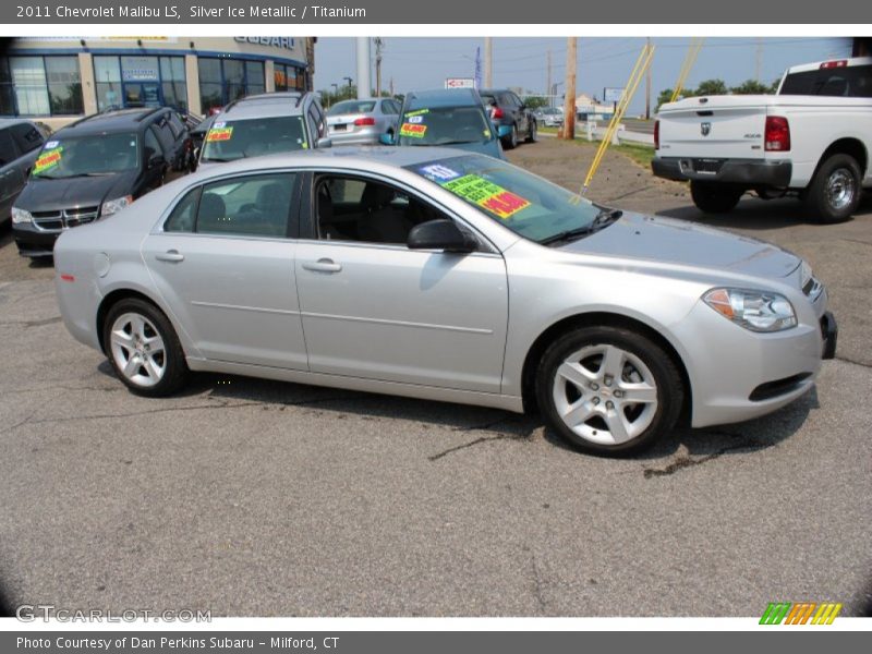 Silver Ice Metallic / Titanium 2011 Chevrolet Malibu LS