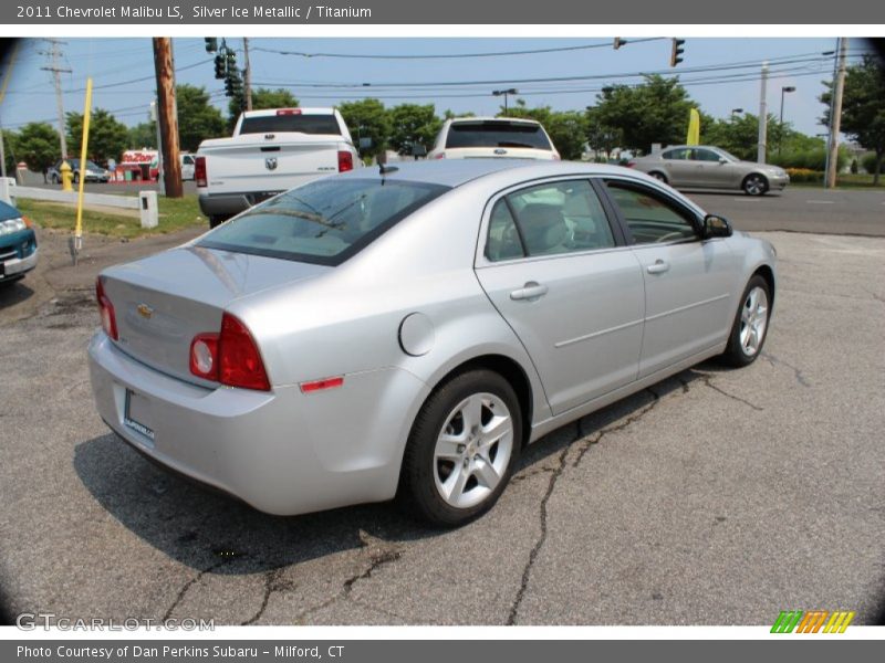 Silver Ice Metallic / Titanium 2011 Chevrolet Malibu LS