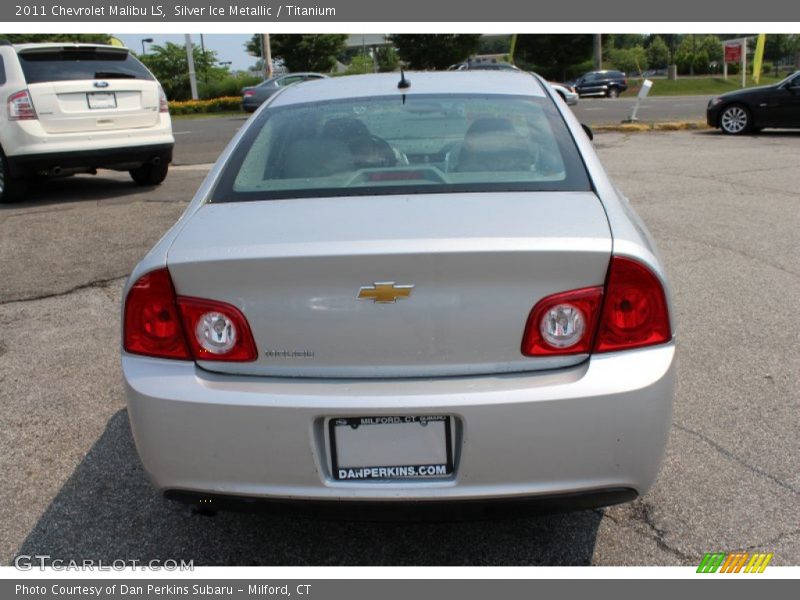 Silver Ice Metallic / Titanium 2011 Chevrolet Malibu LS