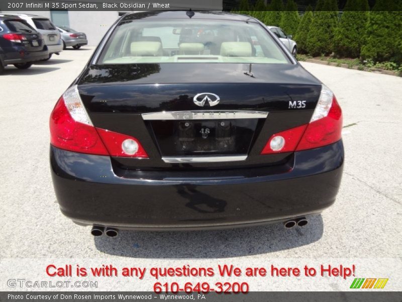 Black Obsidian / Wheat 2007 Infiniti M 35 Sport Sedan