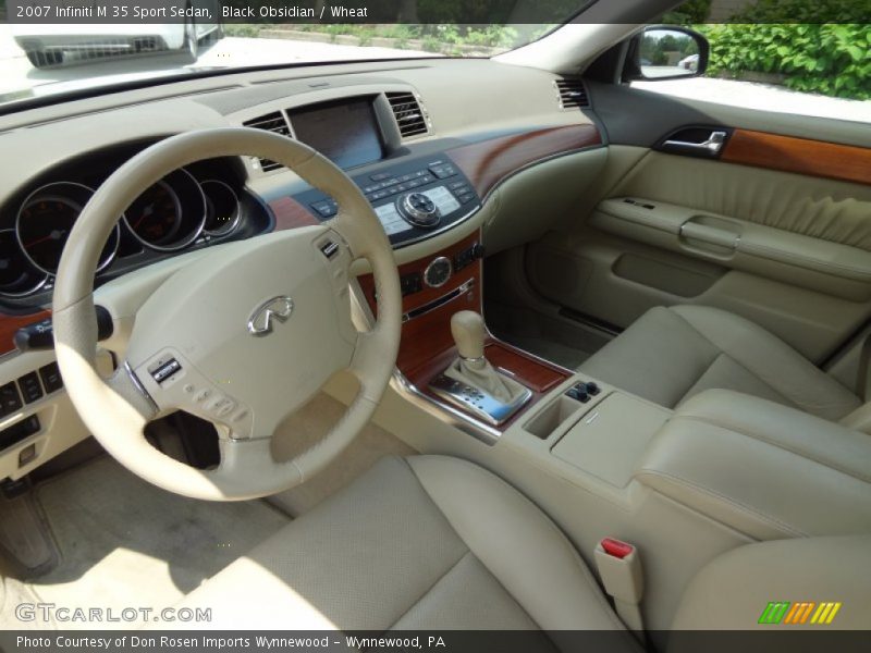 Black Obsidian / Wheat 2007 Infiniti M 35 Sport Sedan