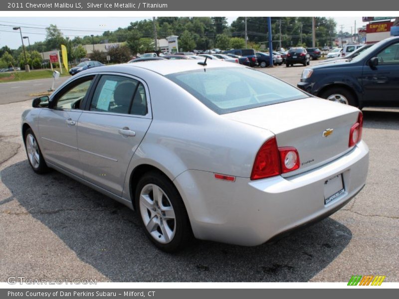 Silver Ice Metallic / Titanium 2011 Chevrolet Malibu LS