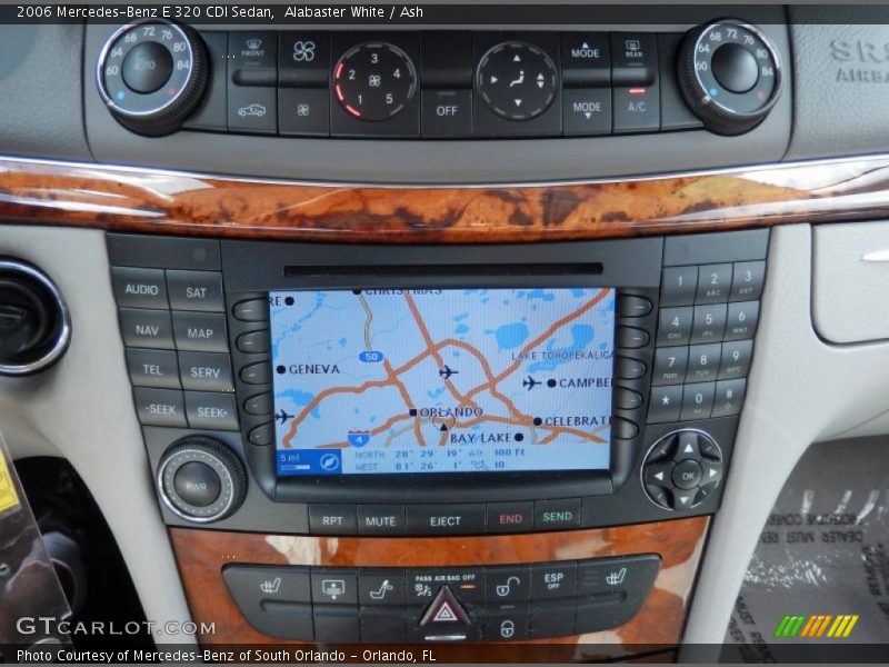 Navigation of 2006 E 320 CDI Sedan