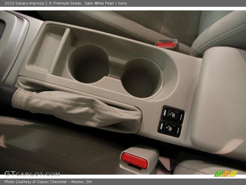 Satin White Pearl / Ivory 2010 Subaru Impreza 2.5i Premium Sedan