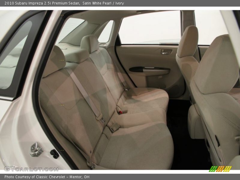 Satin White Pearl / Ivory 2010 Subaru Impreza 2.5i Premium Sedan