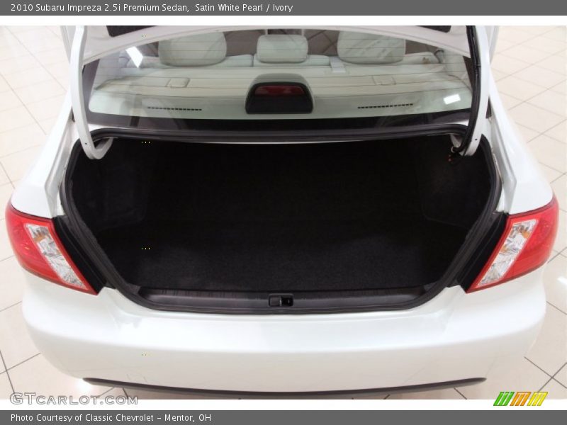 Satin White Pearl / Ivory 2010 Subaru Impreza 2.5i Premium Sedan