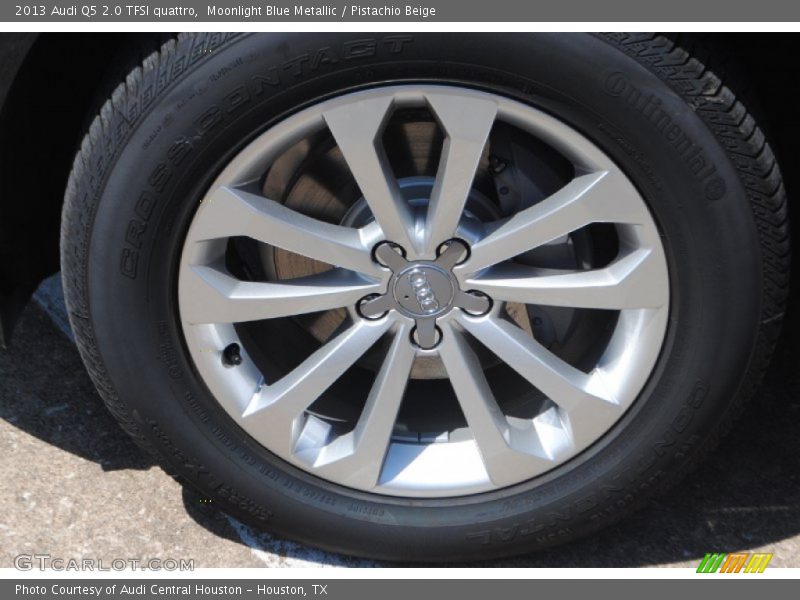 Moonlight Blue Metallic / Pistachio Beige 2013 Audi Q5 2.0 TFSI quattro
