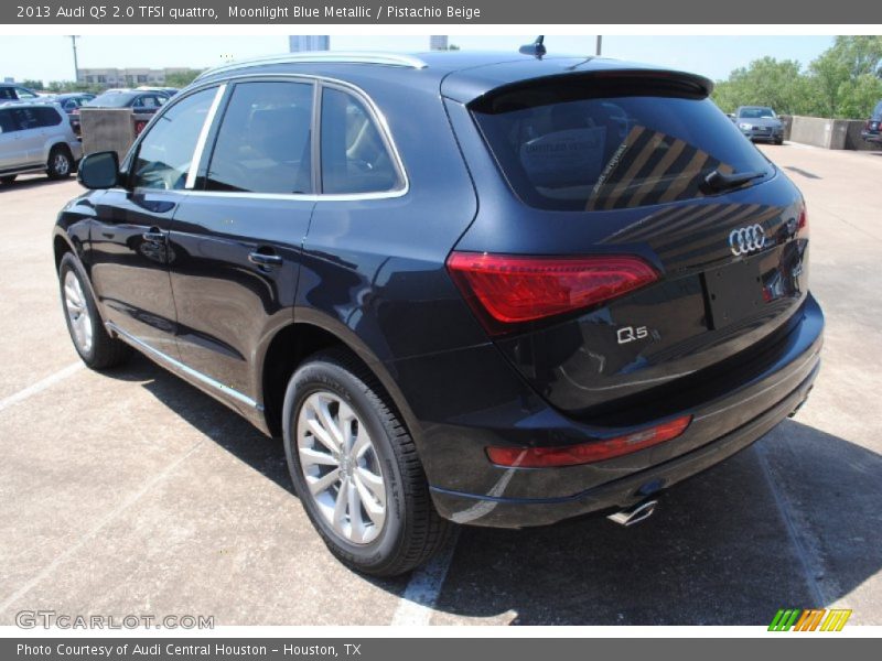 Moonlight Blue Metallic / Pistachio Beige 2013 Audi Q5 2.0 TFSI quattro