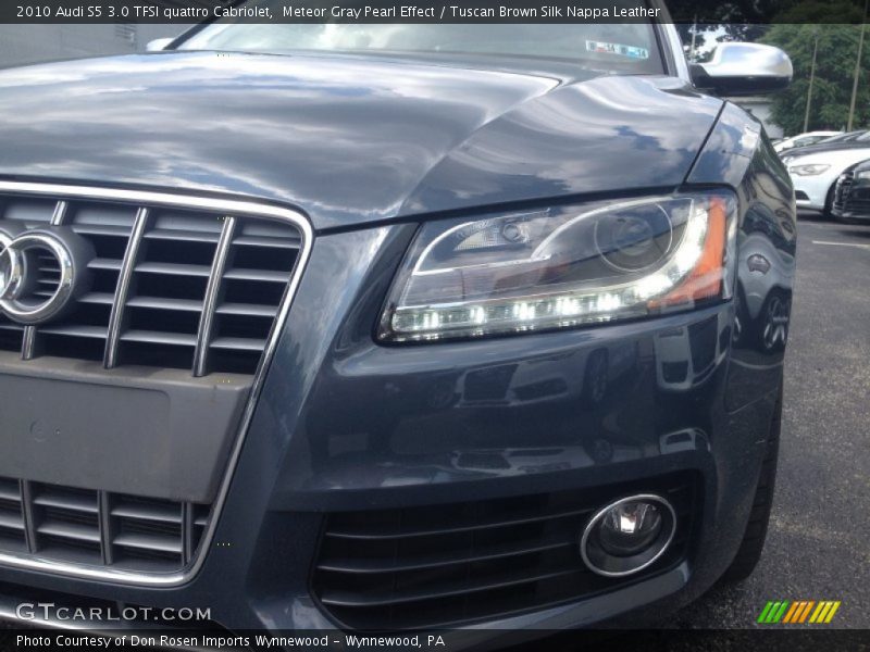Meteor Gray Pearl Effect / Tuscan Brown Silk Nappa Leather 2010 Audi S5 3.0 TFSI quattro Cabriolet