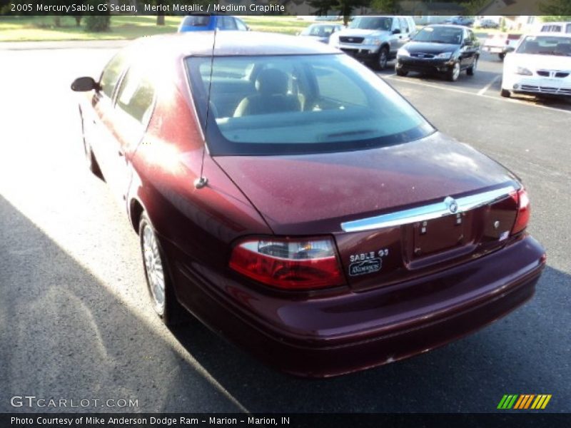 Merlot Metallic / Medium Graphite 2005 Mercury Sable GS Sedan