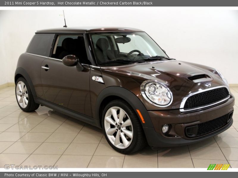 Hot Chocolate Metallic / Checkered Carbon Black/Black 2011 Mini Cooper S Hardtop