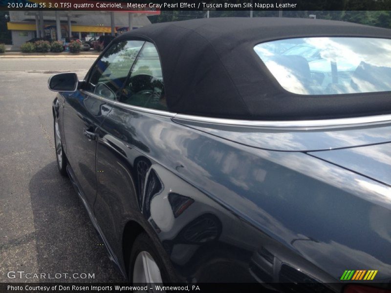 Meteor Gray Pearl Effect / Tuscan Brown Silk Nappa Leather 2010 Audi S5 3.0 TFSI quattro Cabriolet