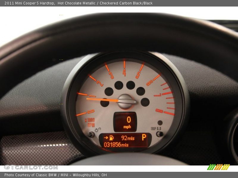 Hot Chocolate Metallic / Checkered Carbon Black/Black 2011 Mini Cooper S Hardtop