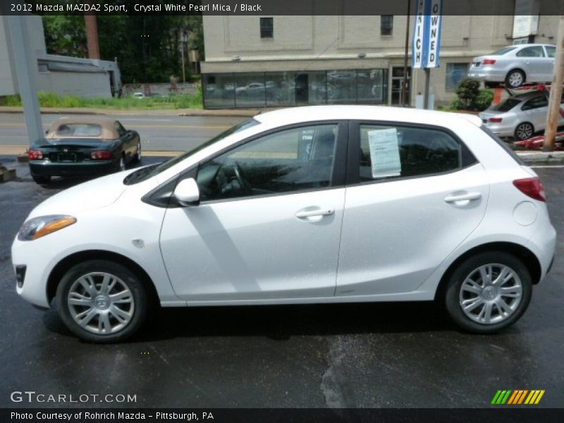 Crystal White Pearl Mica / Black 2012 Mazda MAZDA2 Sport