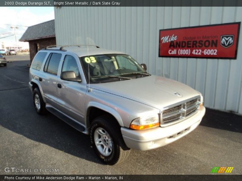 Bright Silver Metallic / Dark Slate Gray 2003 Dodge Durango SLT