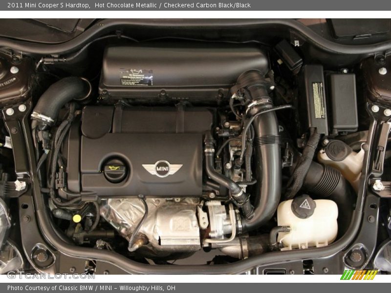 Hot Chocolate Metallic / Checkered Carbon Black/Black 2011 Mini Cooper S Hardtop