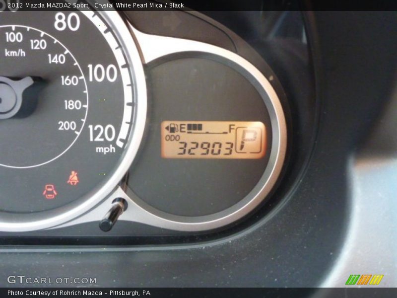 Crystal White Pearl Mica / Black 2012 Mazda MAZDA2 Sport
