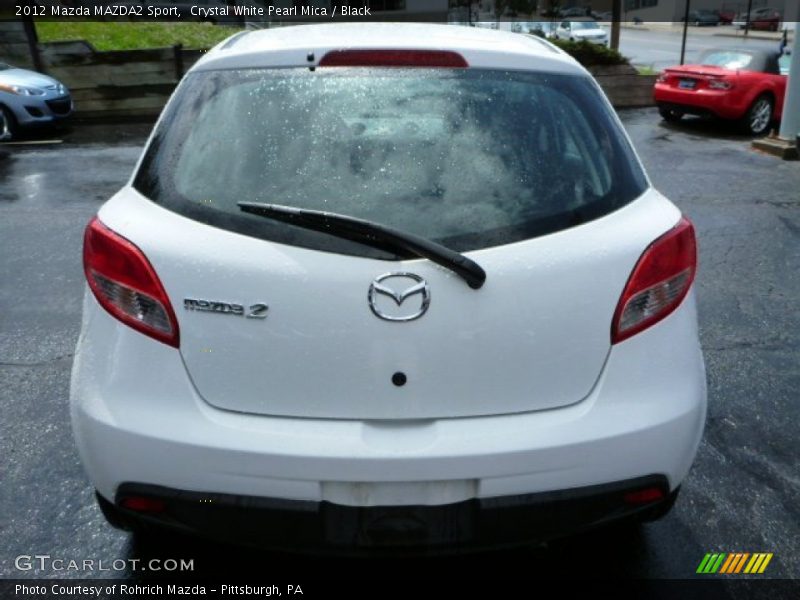 Crystal White Pearl Mica / Black 2012 Mazda MAZDA2 Sport