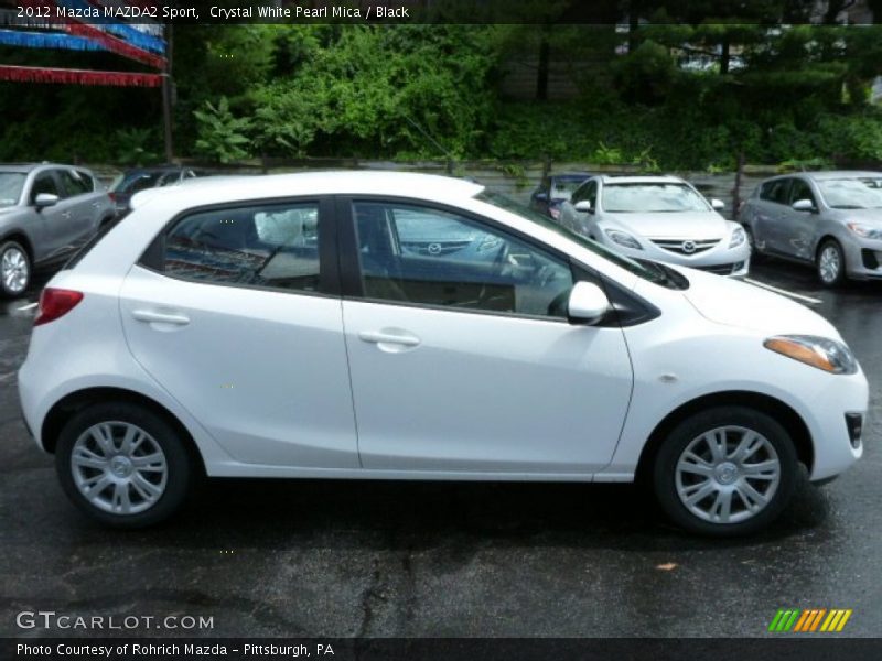 Crystal White Pearl Mica / Black 2012 Mazda MAZDA2 Sport